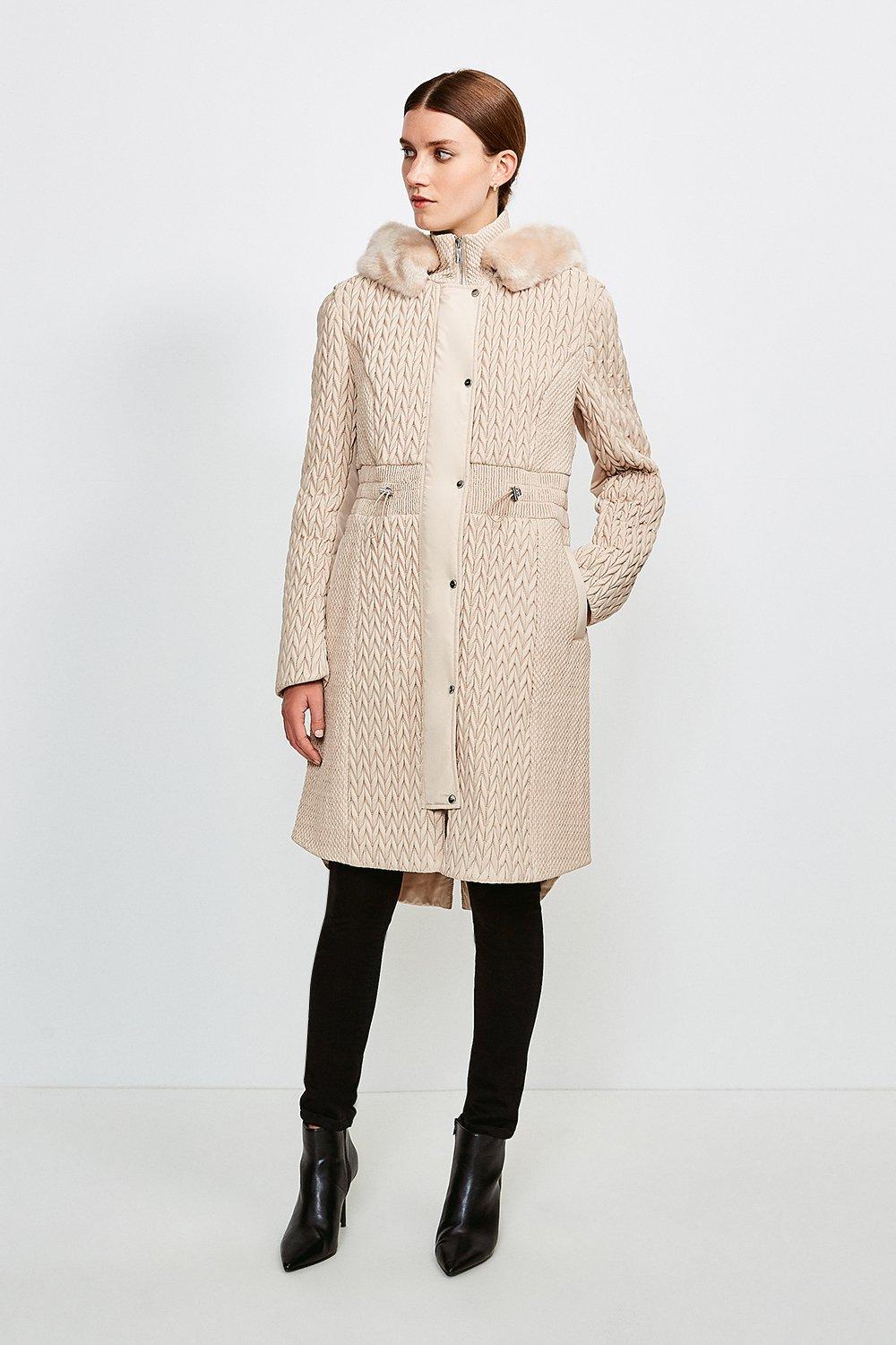 calvin klein camel hair coat