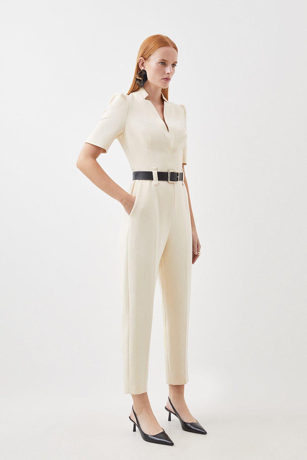 Cotton Belted Jumpsuit - Our Second Nature