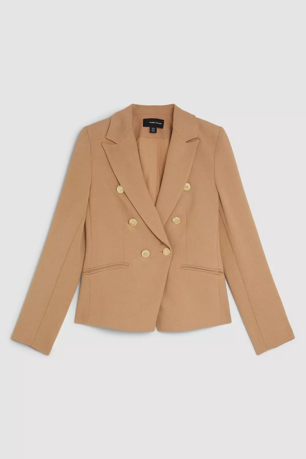 Beige sales military blazer