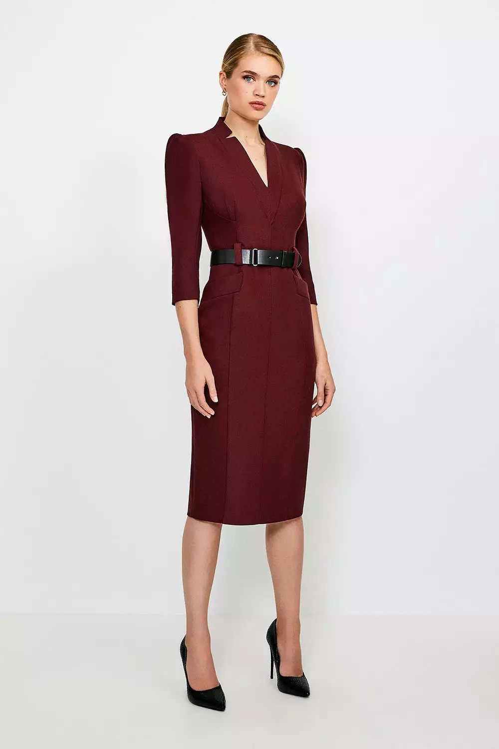 Karen millen 2025 red forever dress