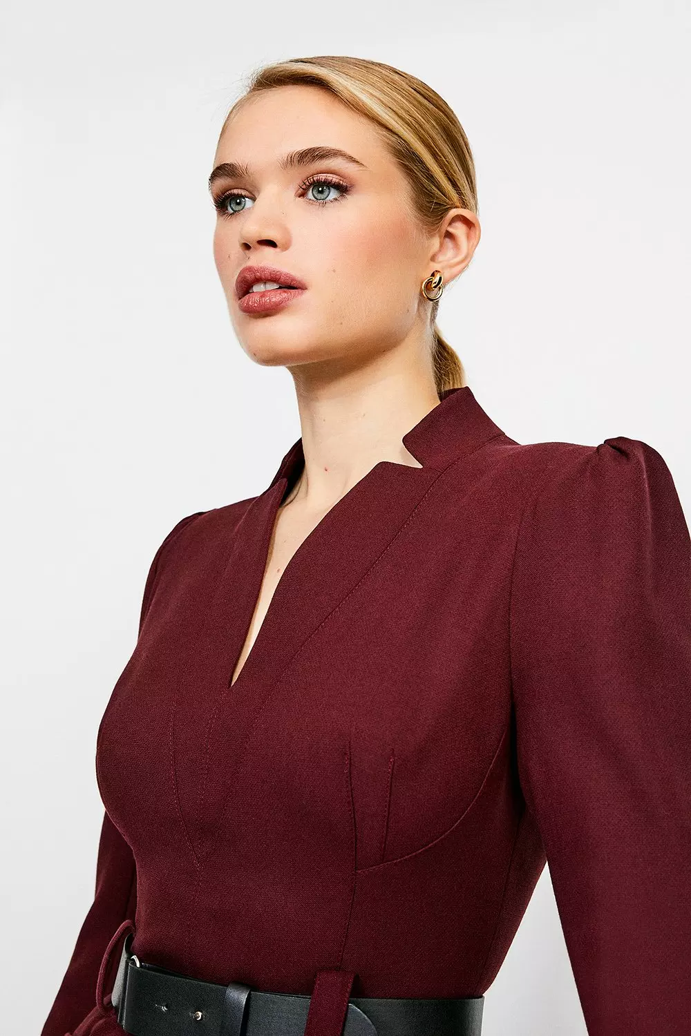 Karen millen 2024 maroon dress