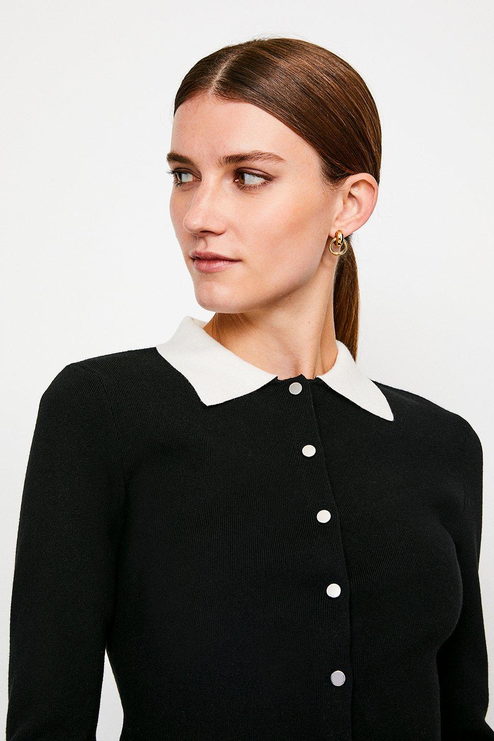 collared cardigan