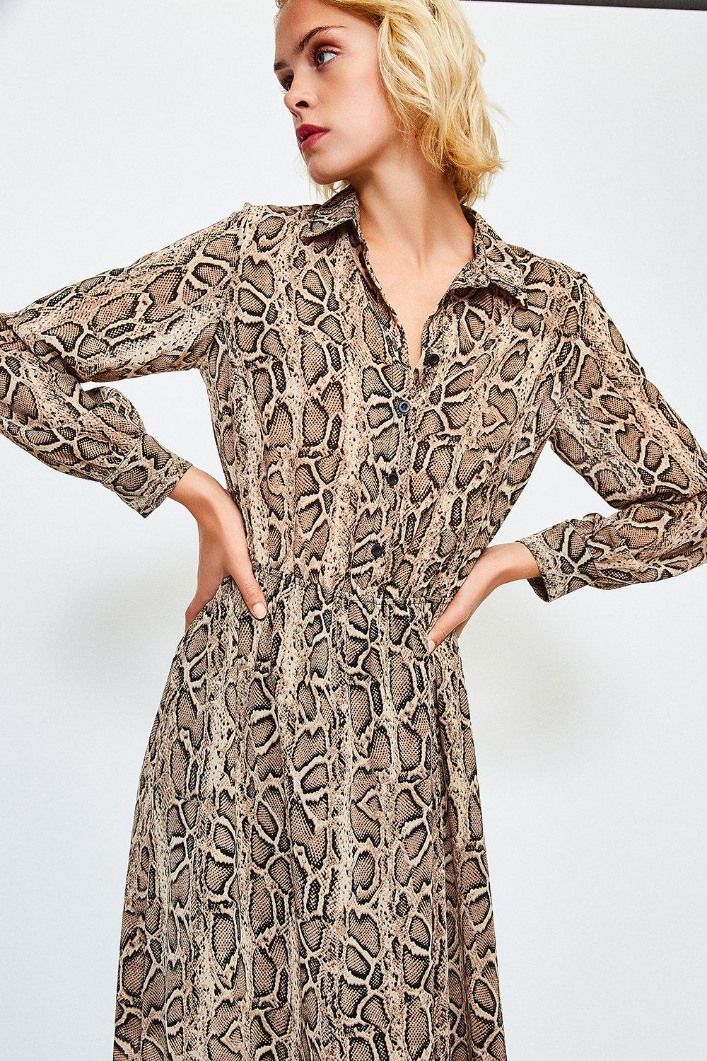 snake shirt dress