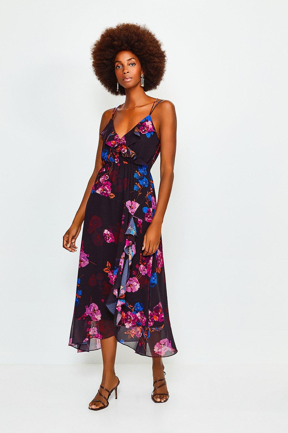 karen millen floral maxi dress