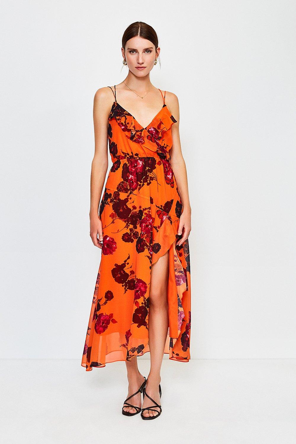 karen millen red dress sale