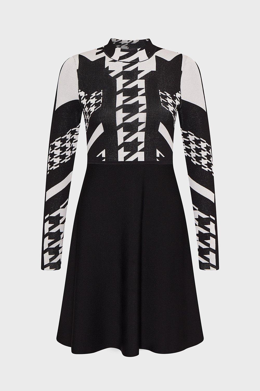 karen millen houndstooth dress