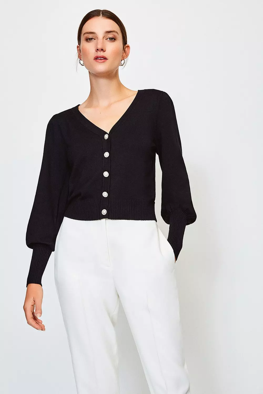 Cashmere Layering V-Neck Cardigan, Clothing Sale