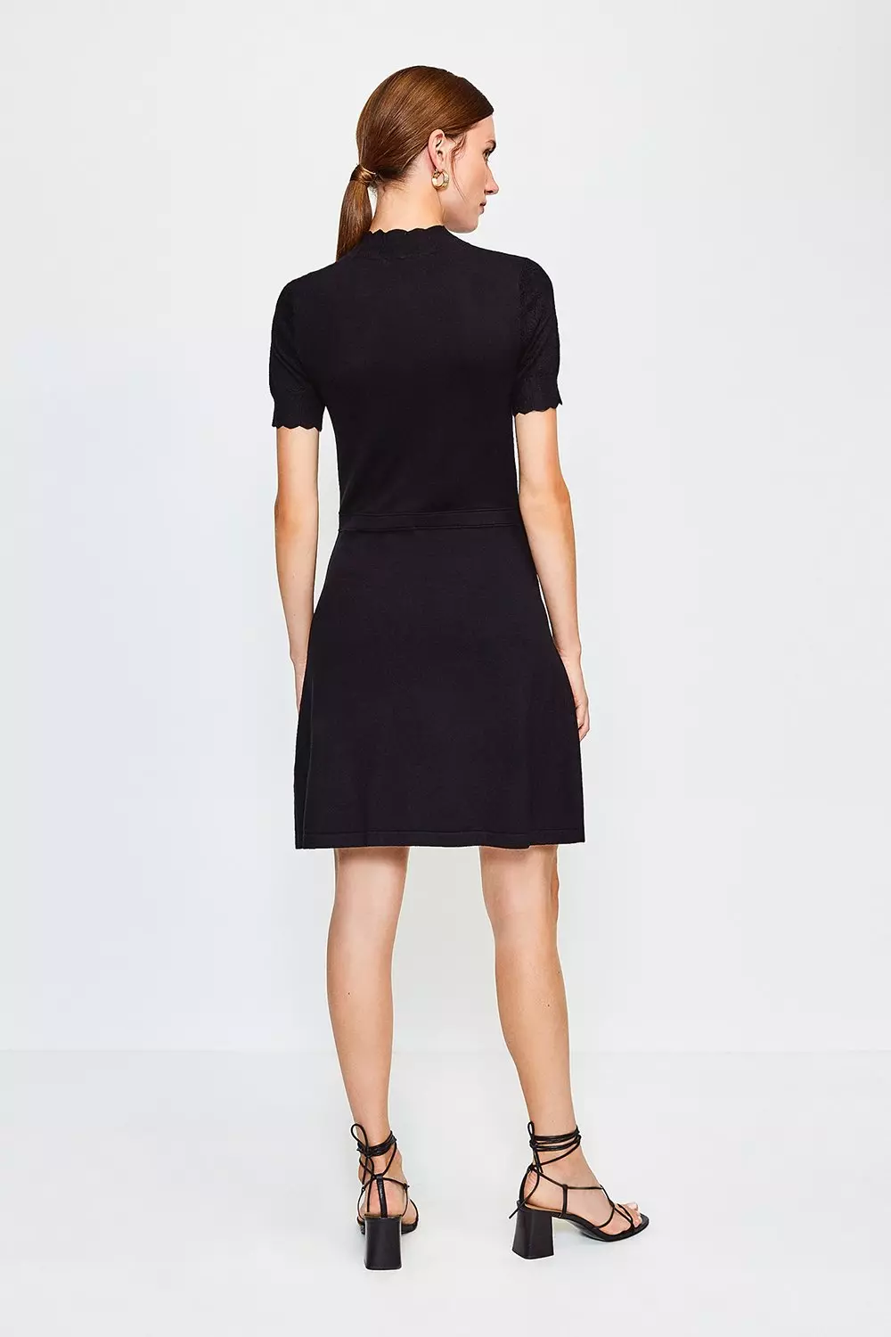 Karen millen shop black knitted dress