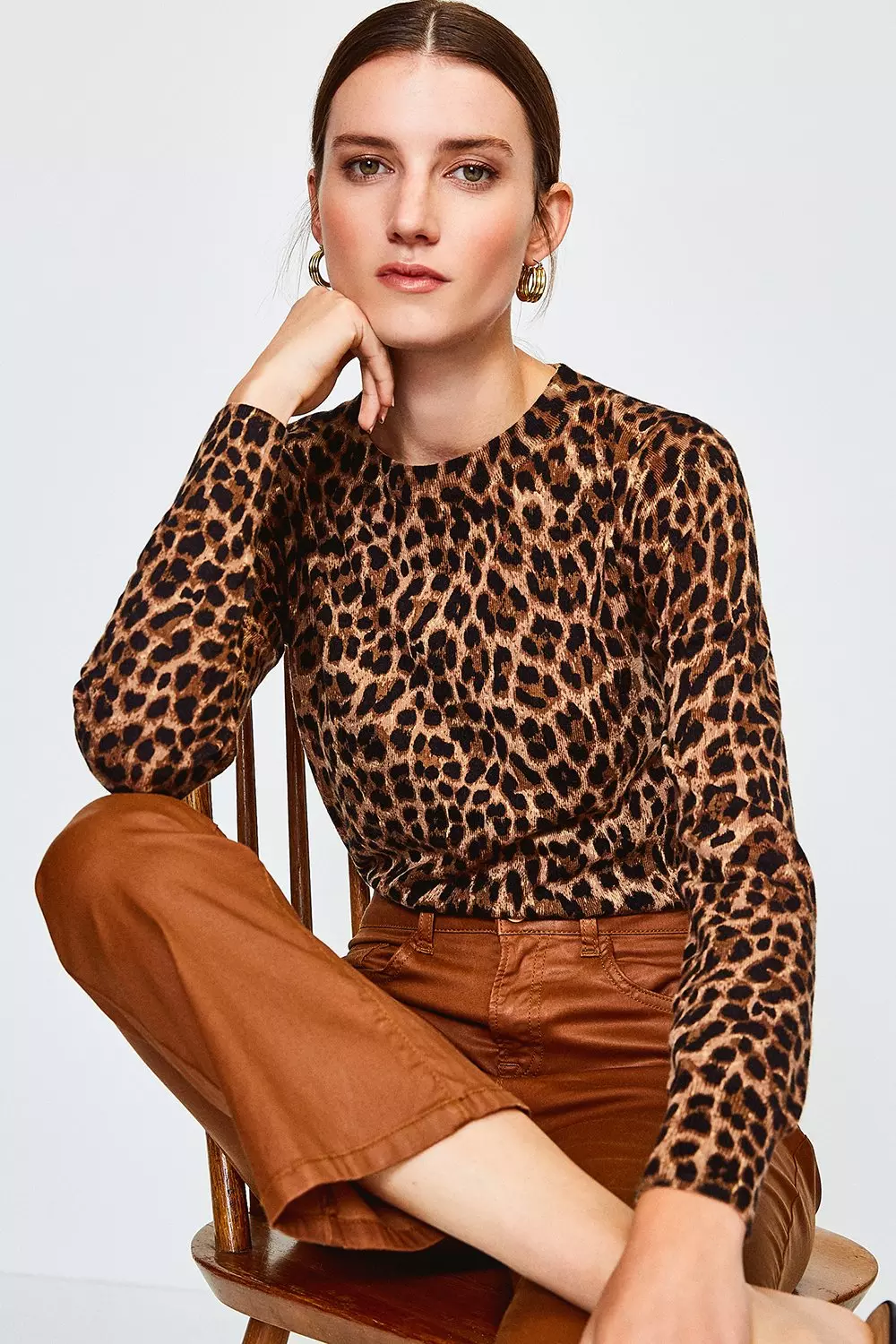 Giraffe print jumper sale