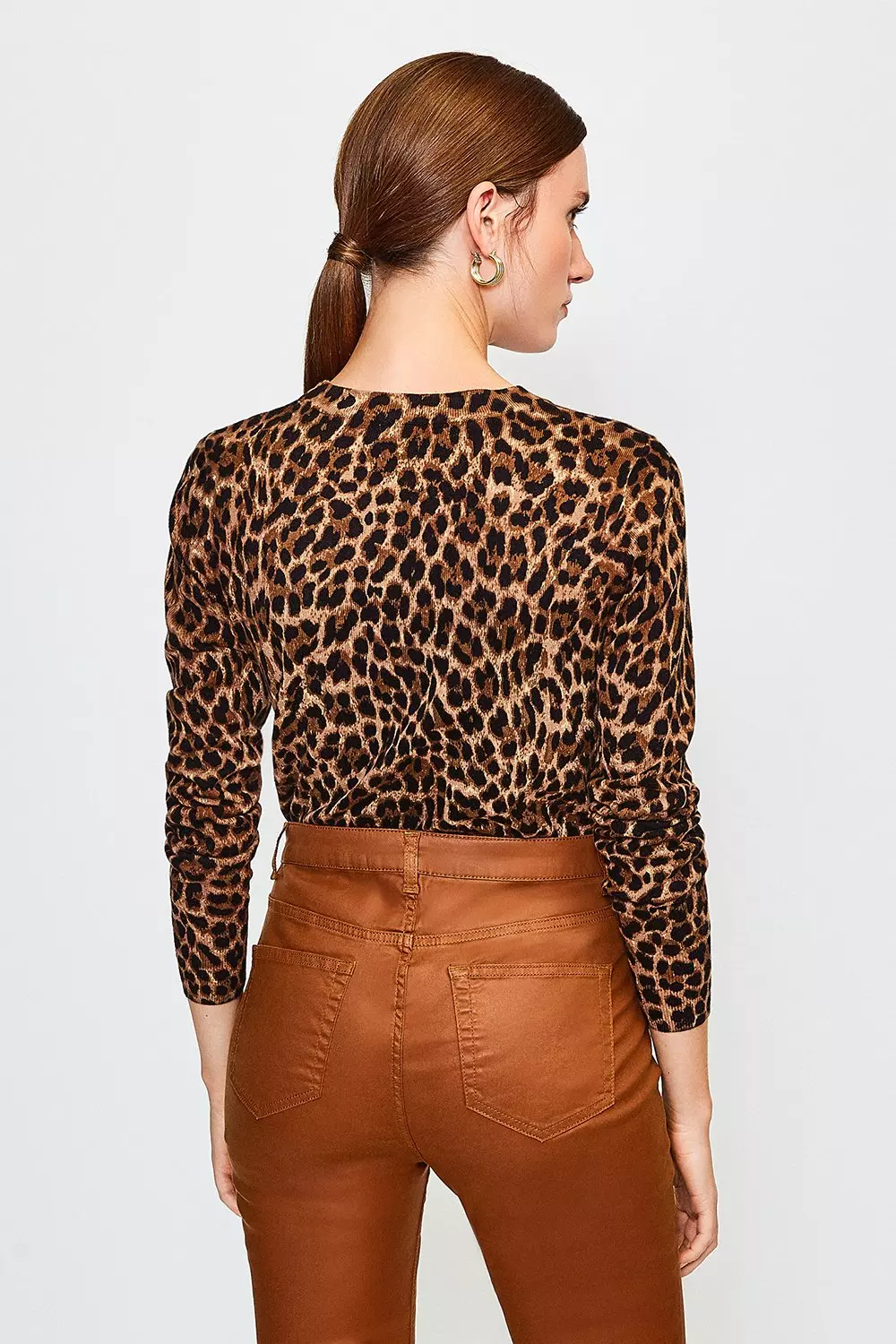 Karen millen leopard deals print jumper