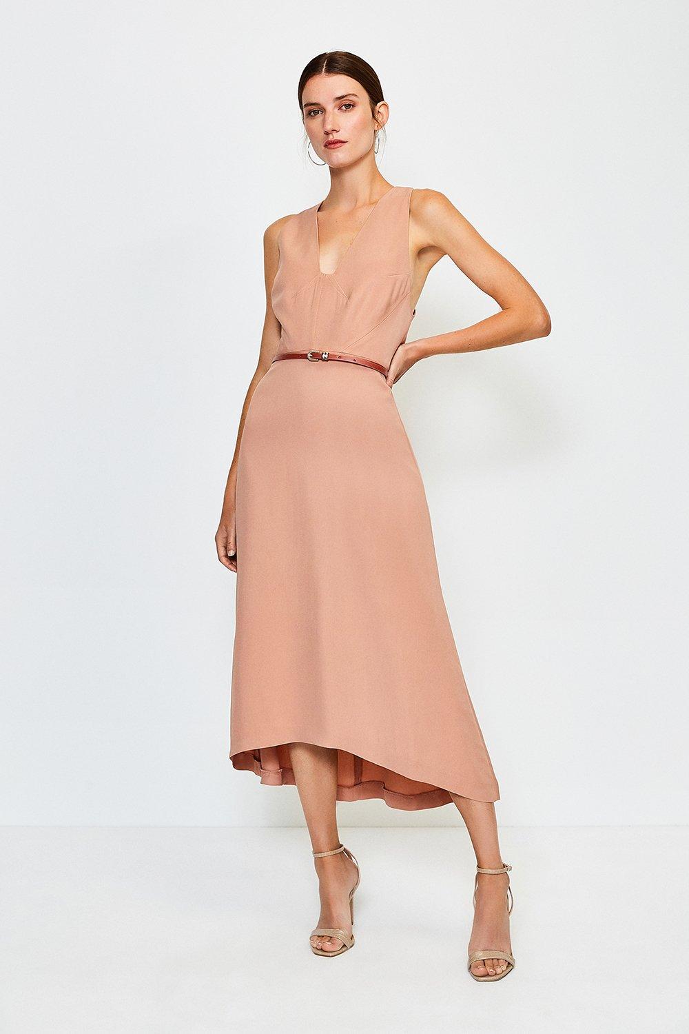 karen millen bianca midi dress