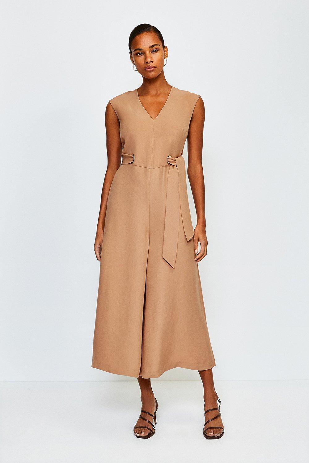 karen millen cream jumpsuit