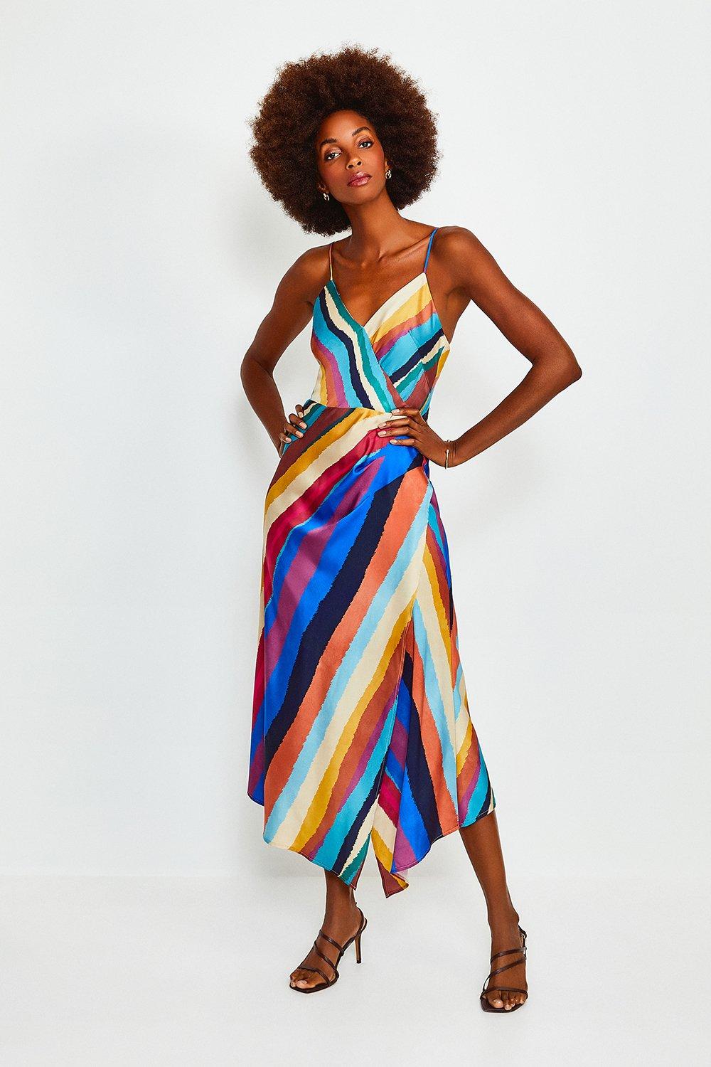 karen millen multi coloured dress