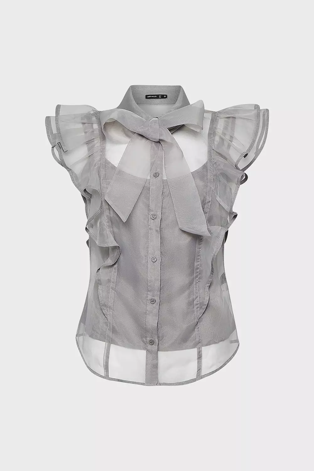Organza Ruffle Top | Karen Millen