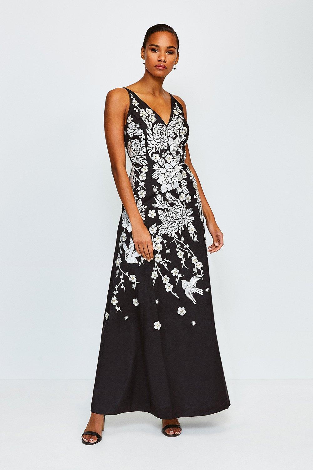 karen millen embellished dress