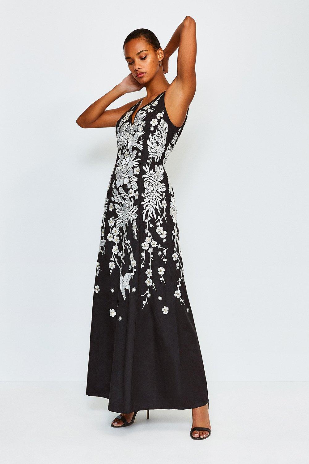 karen millen embellished dress