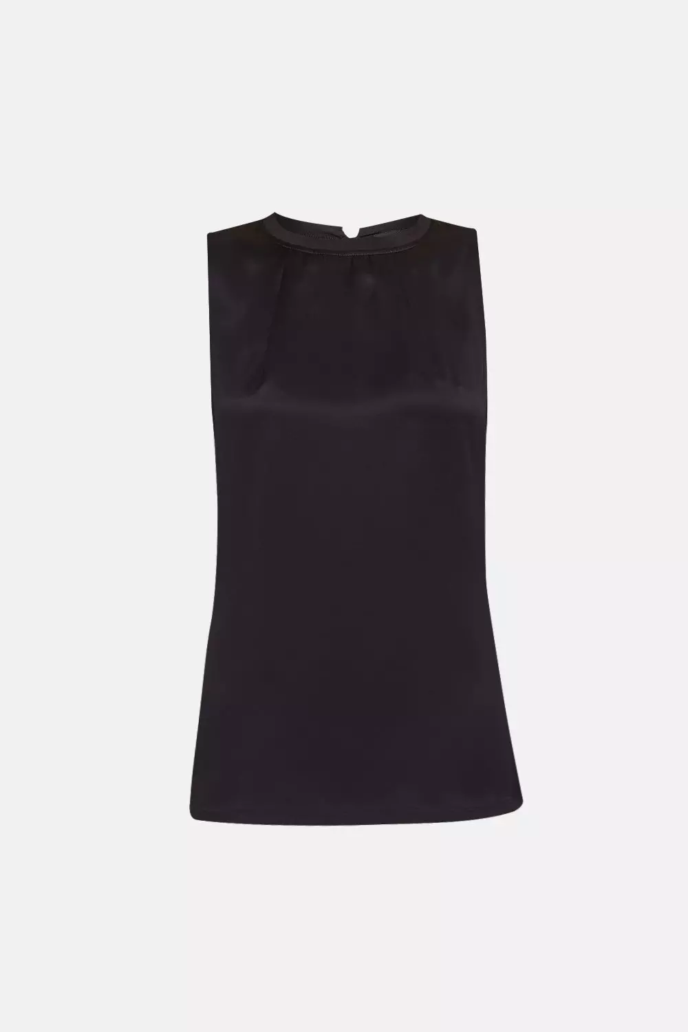 Silk Satin Sleeveless Shell Top | Karen Millen