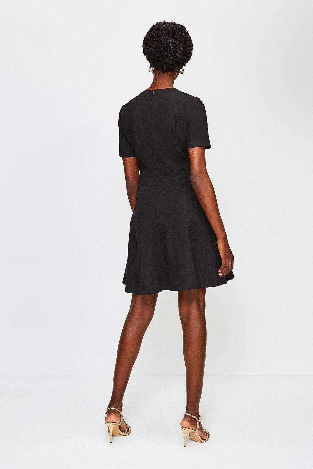 short black a line dress