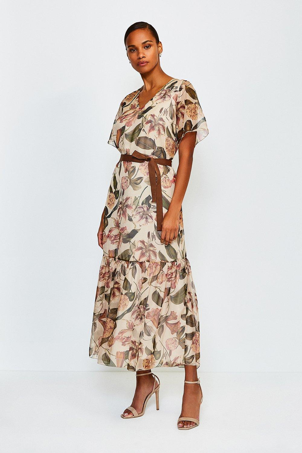 karen millen floral maxi dress