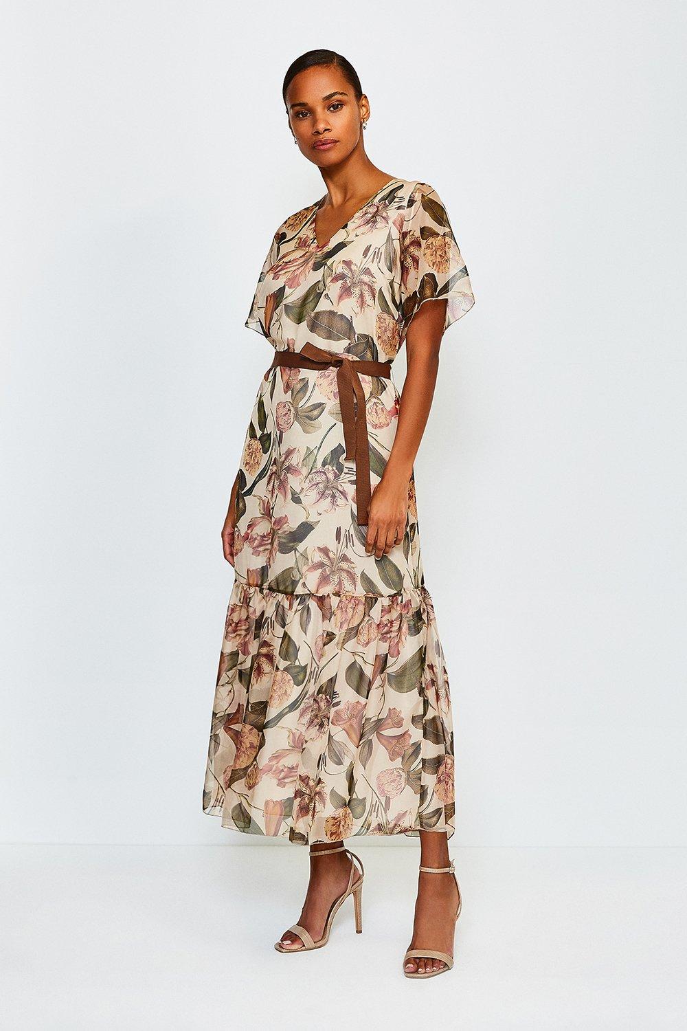 nicholas tiered floral maxi