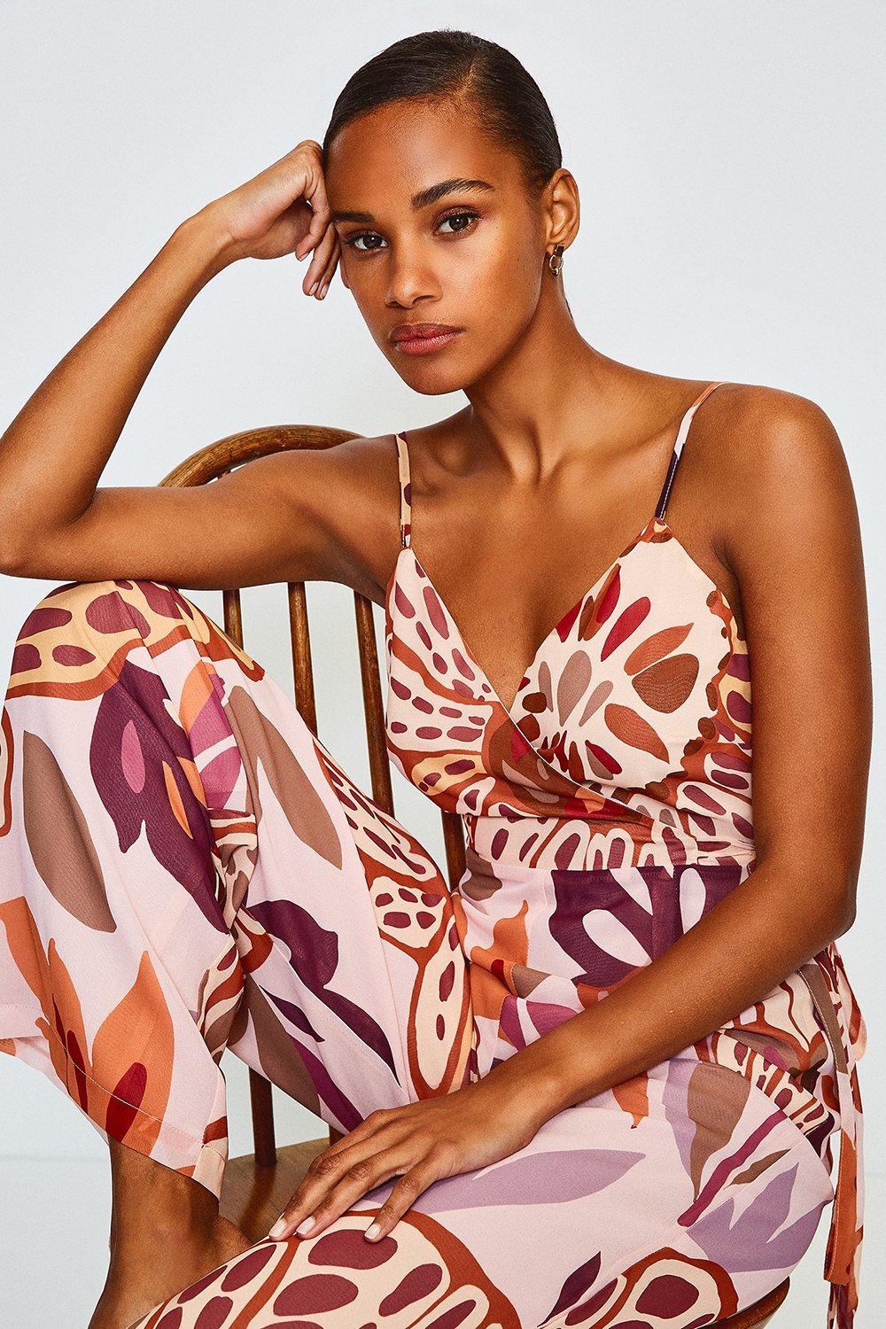 karen millen floral jumpsuit