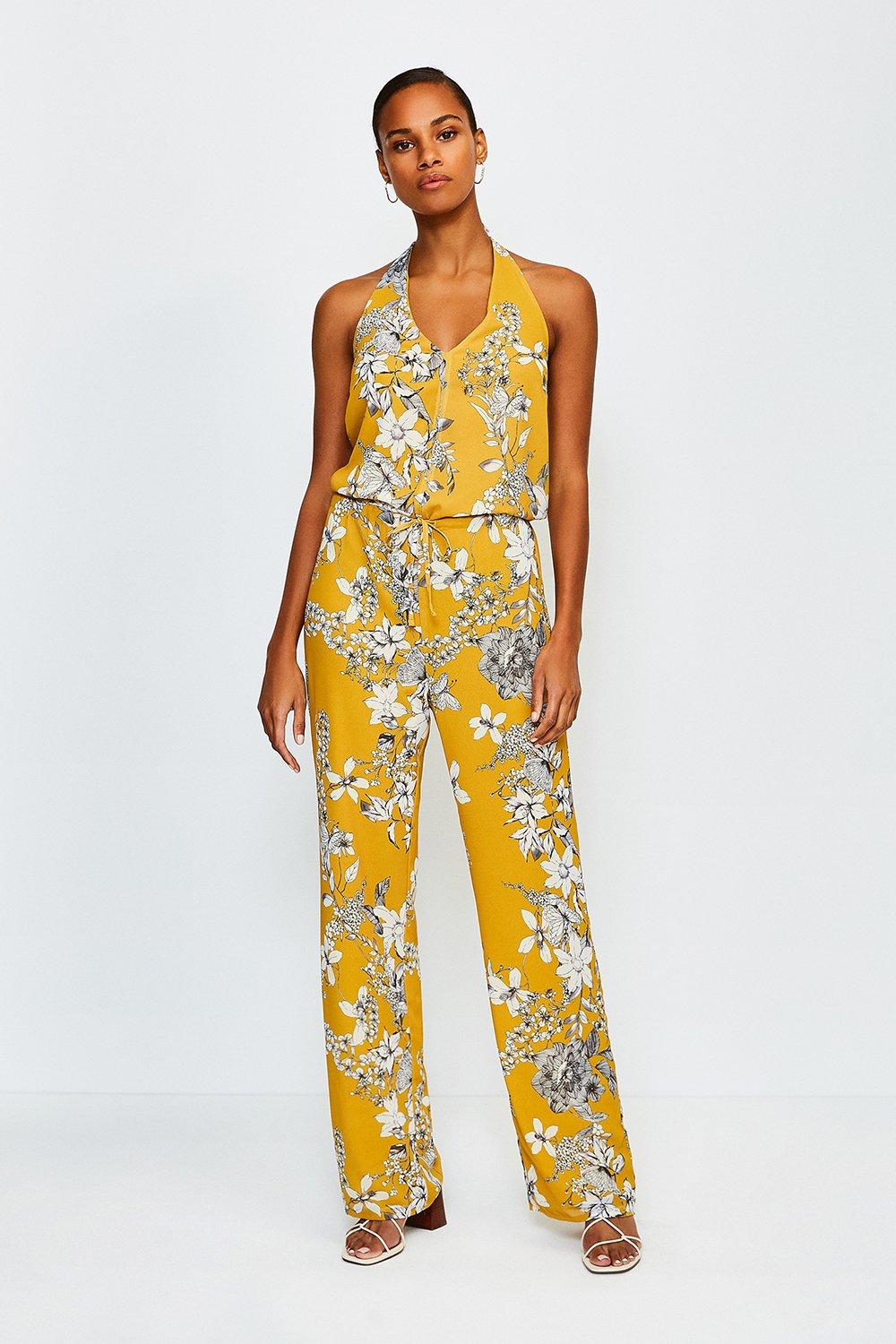 karen millen yellow suit
