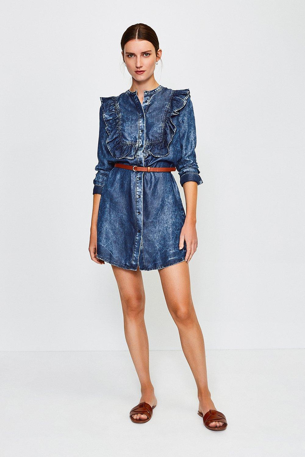 karen millen denim dress