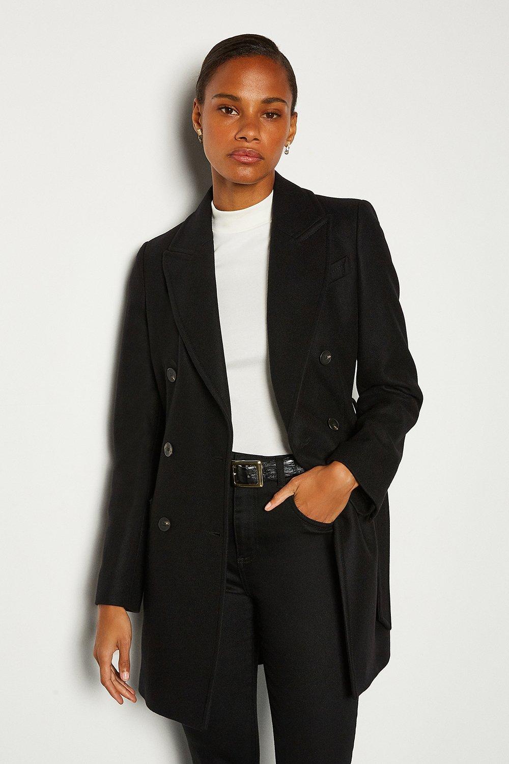 Karen millen double breasted tailored coat sale