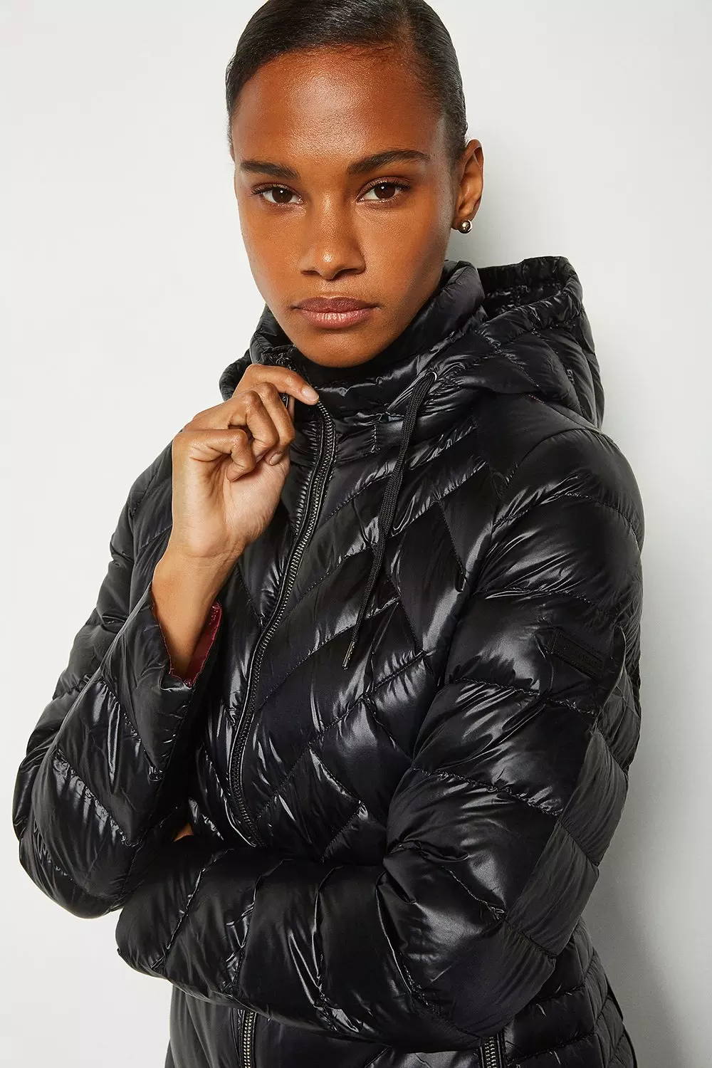 Short Packable Puffer Jacket Karen Millen