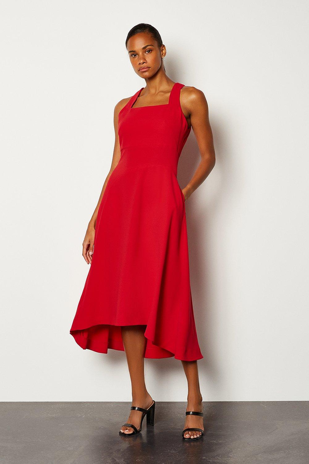 karen millen red dress