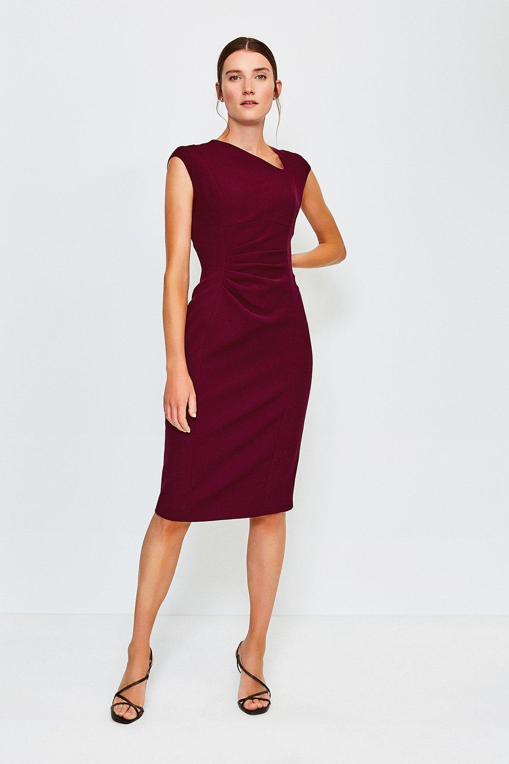 karen millen asymmetric tuxedo dress