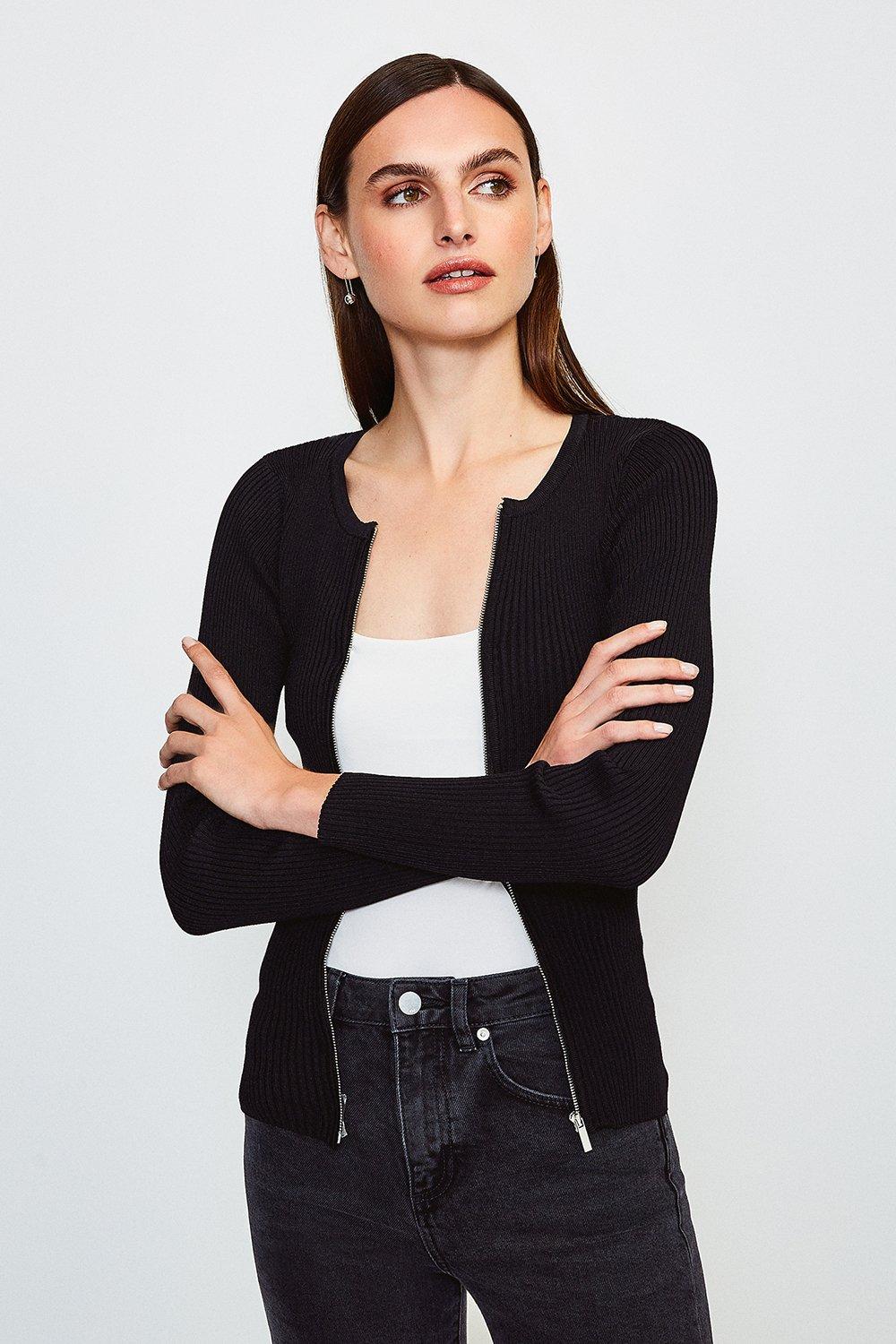 karen millen black cardigan