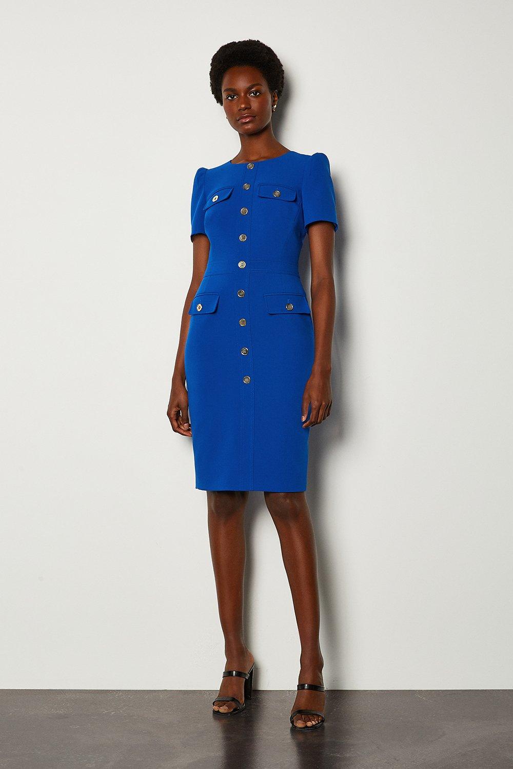 karen millen electric blue dress