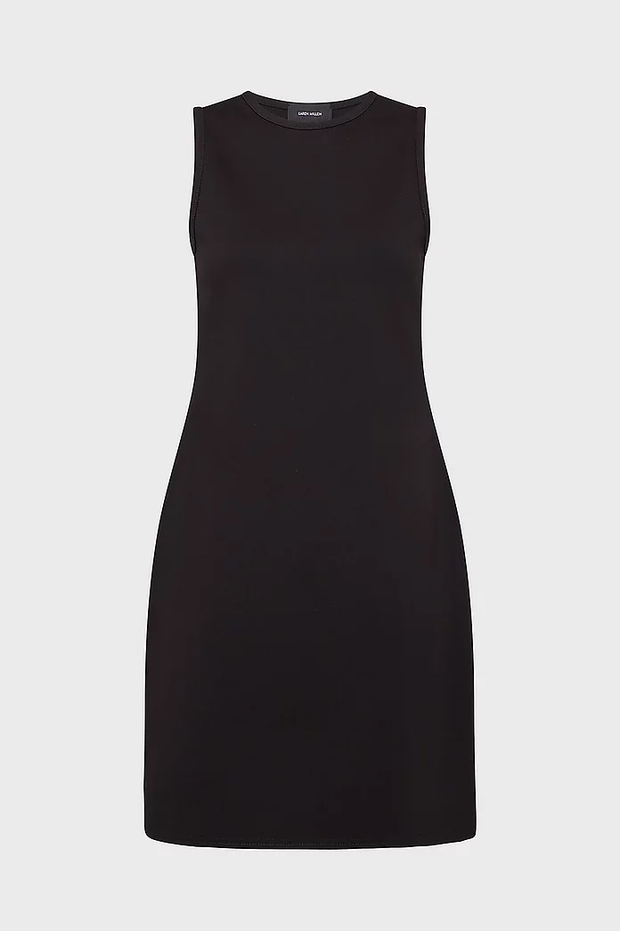 Ponte Sleeveless Fitted Dress