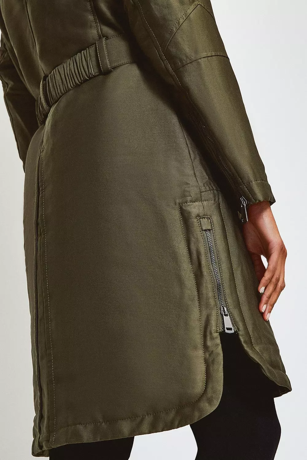 Karen millen parka clearance coat