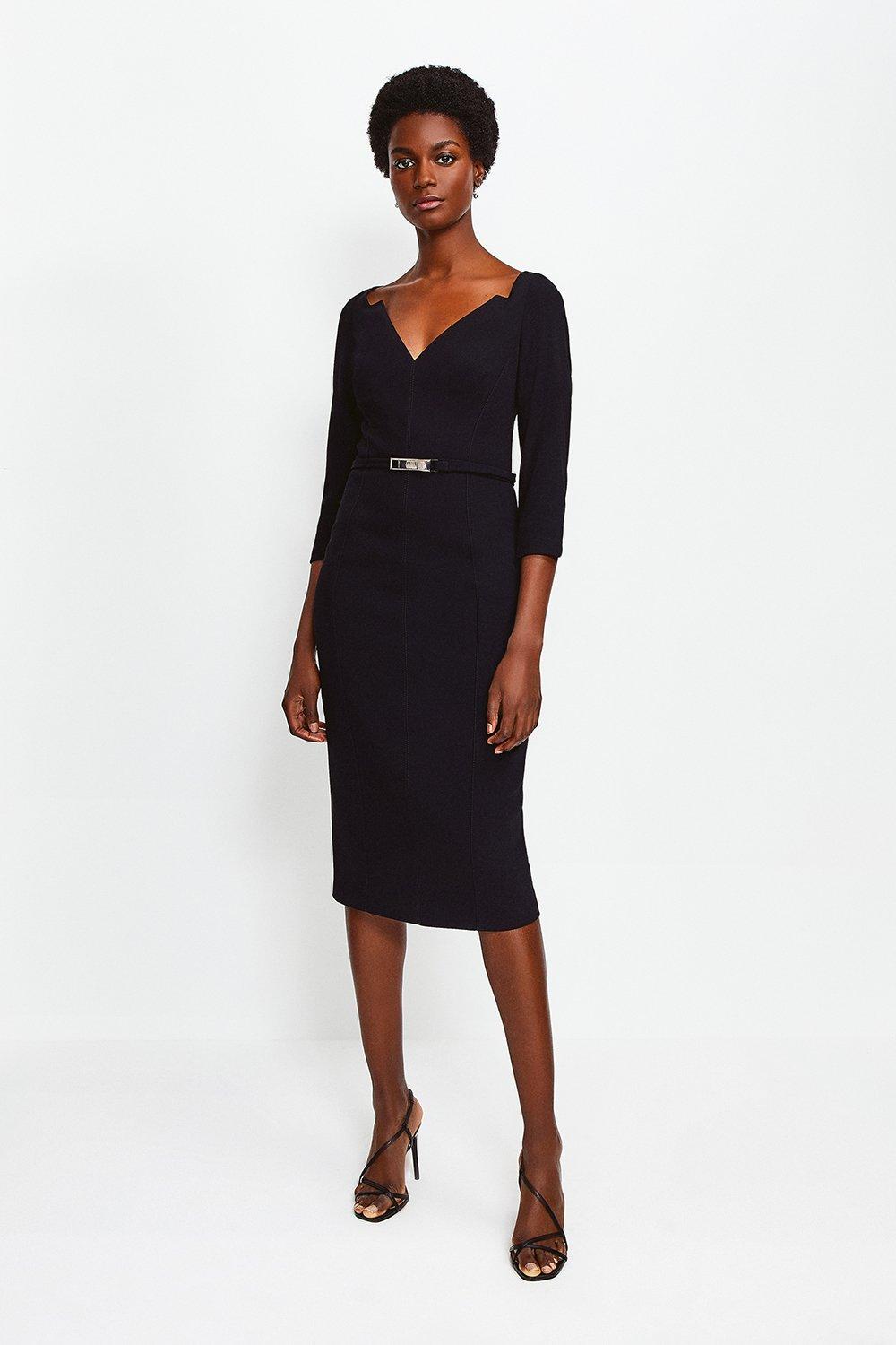 Karen millen black dress sale