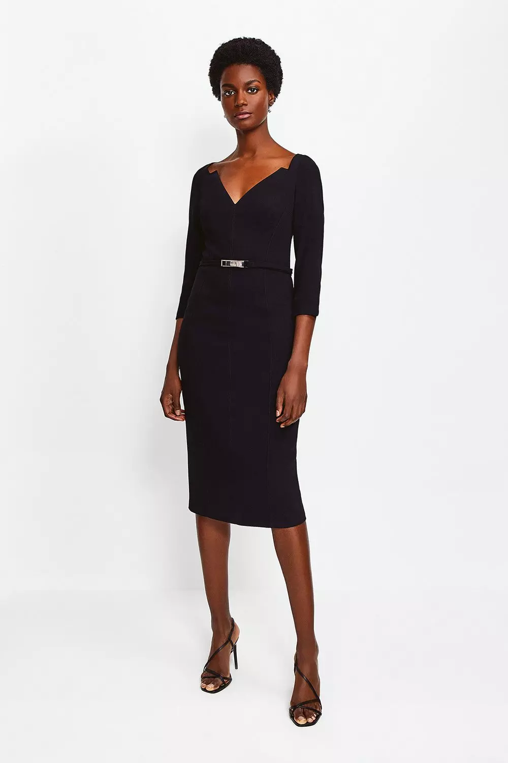 Midi dress clearance belt