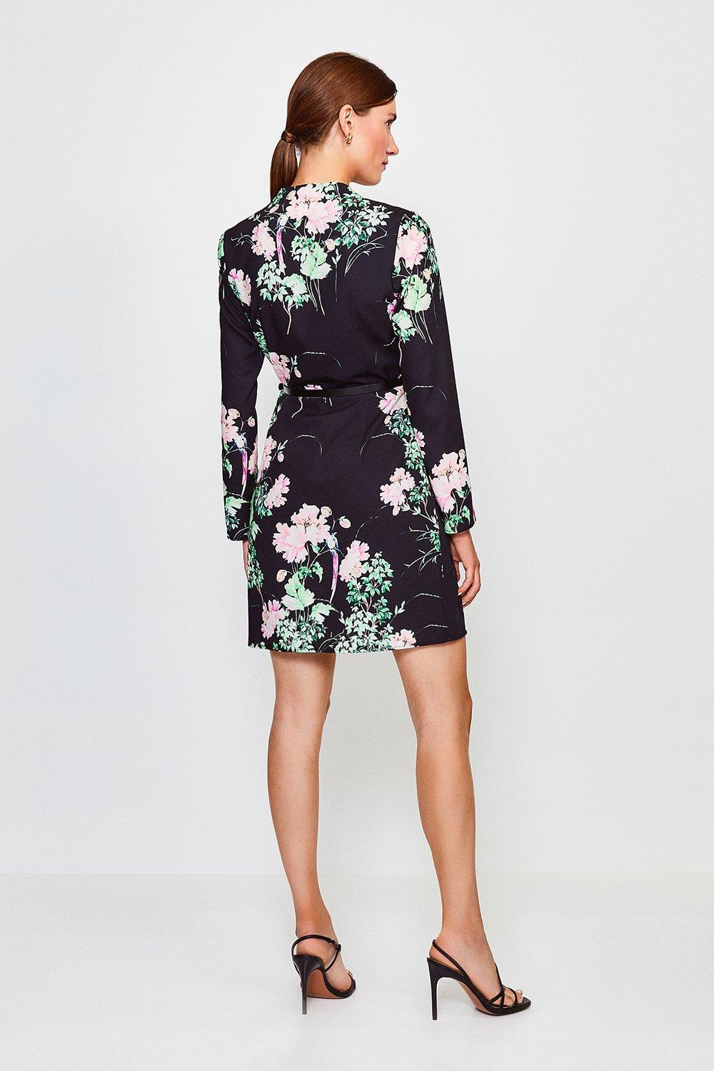 karen millen belted wrap dress