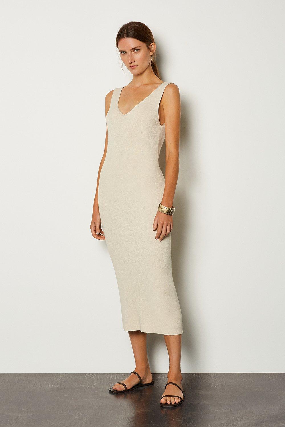 karen millen v neck pencil dress