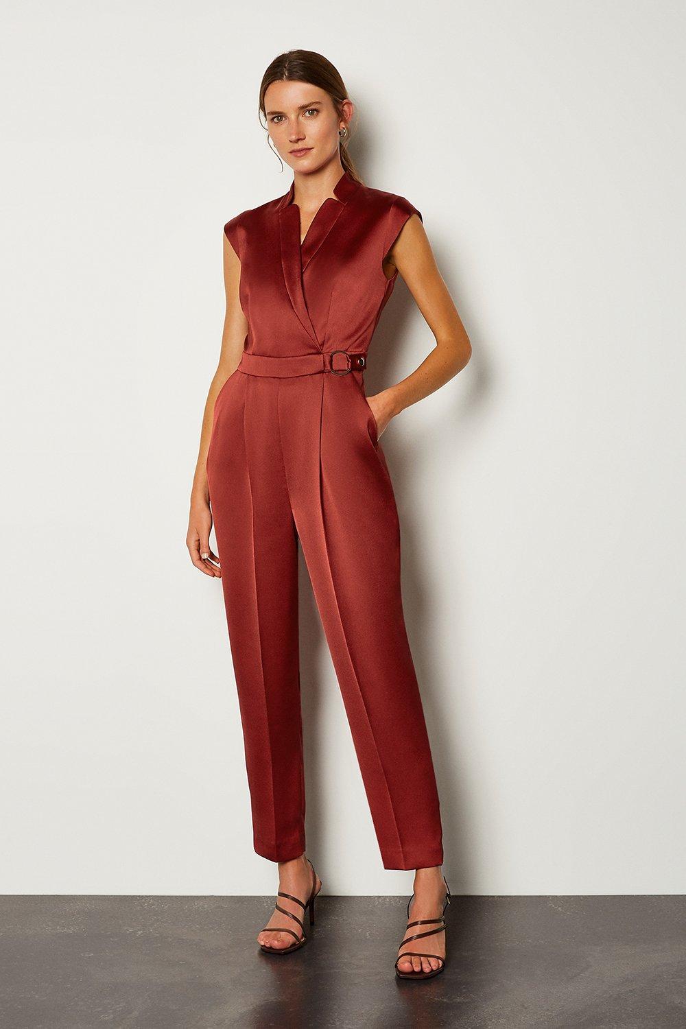 karen millen blue jumpsuit