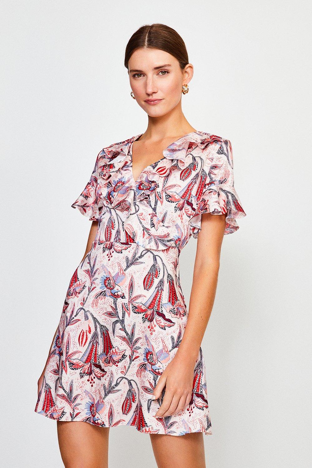 karen millen wrap shirt dress