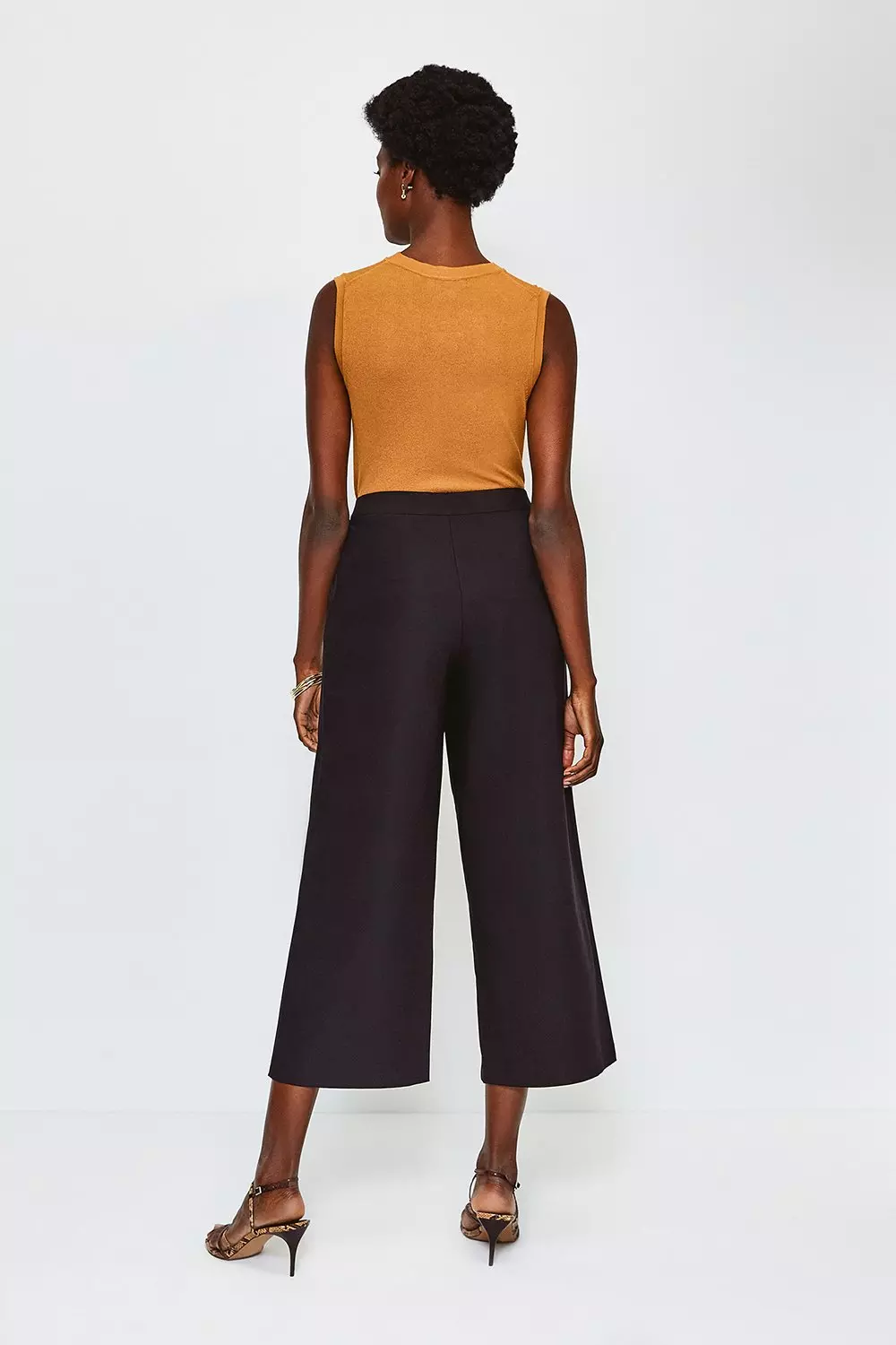 Petite Essential Techno Woven Crop Trouser