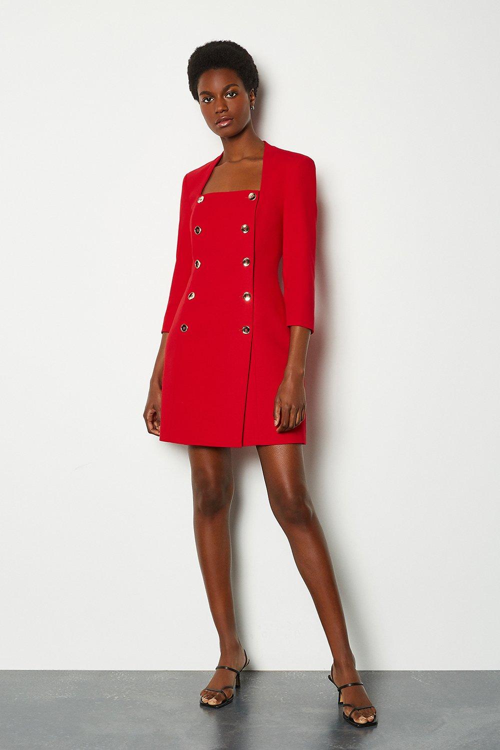 karen millen military dress