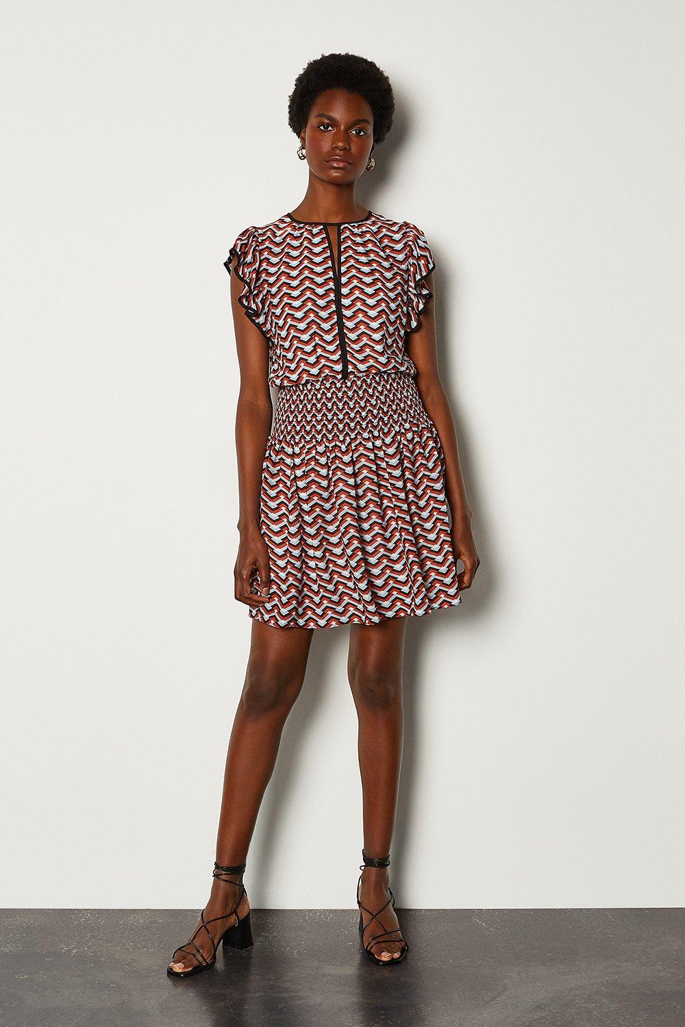 karen millen garden party mini dress