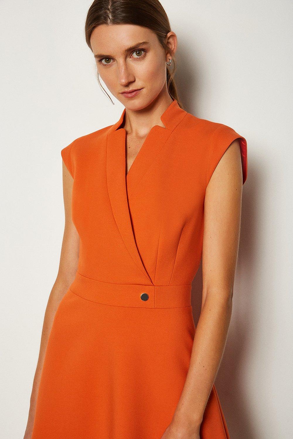 karen millen a line wrap dress