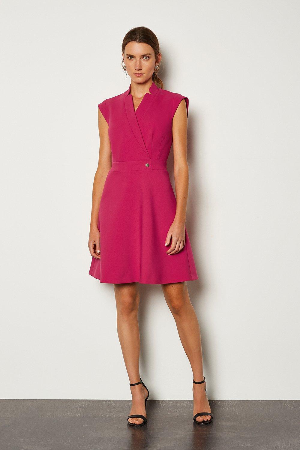 karen millen a line wrap dress