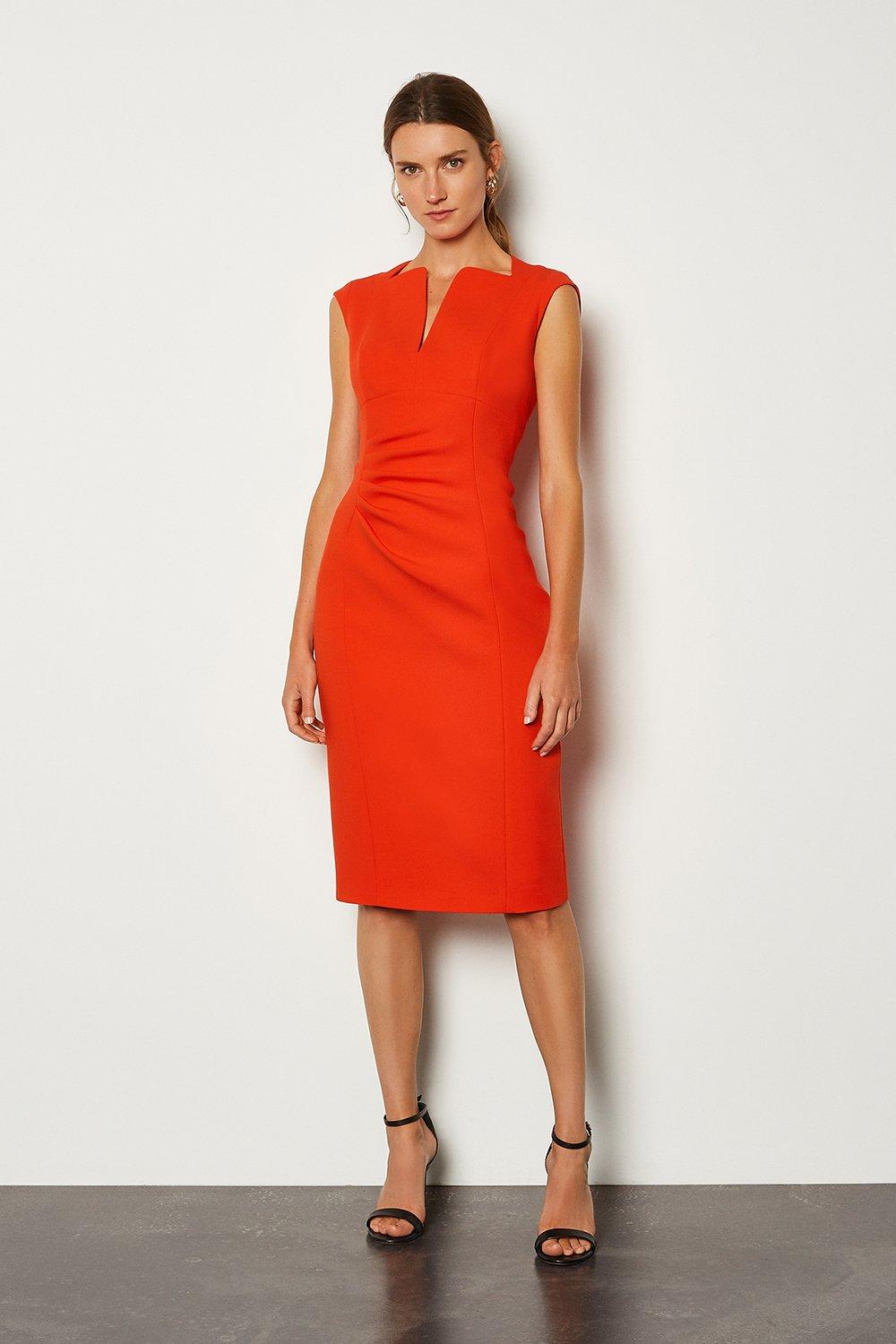 karen millen v neck pencil dress