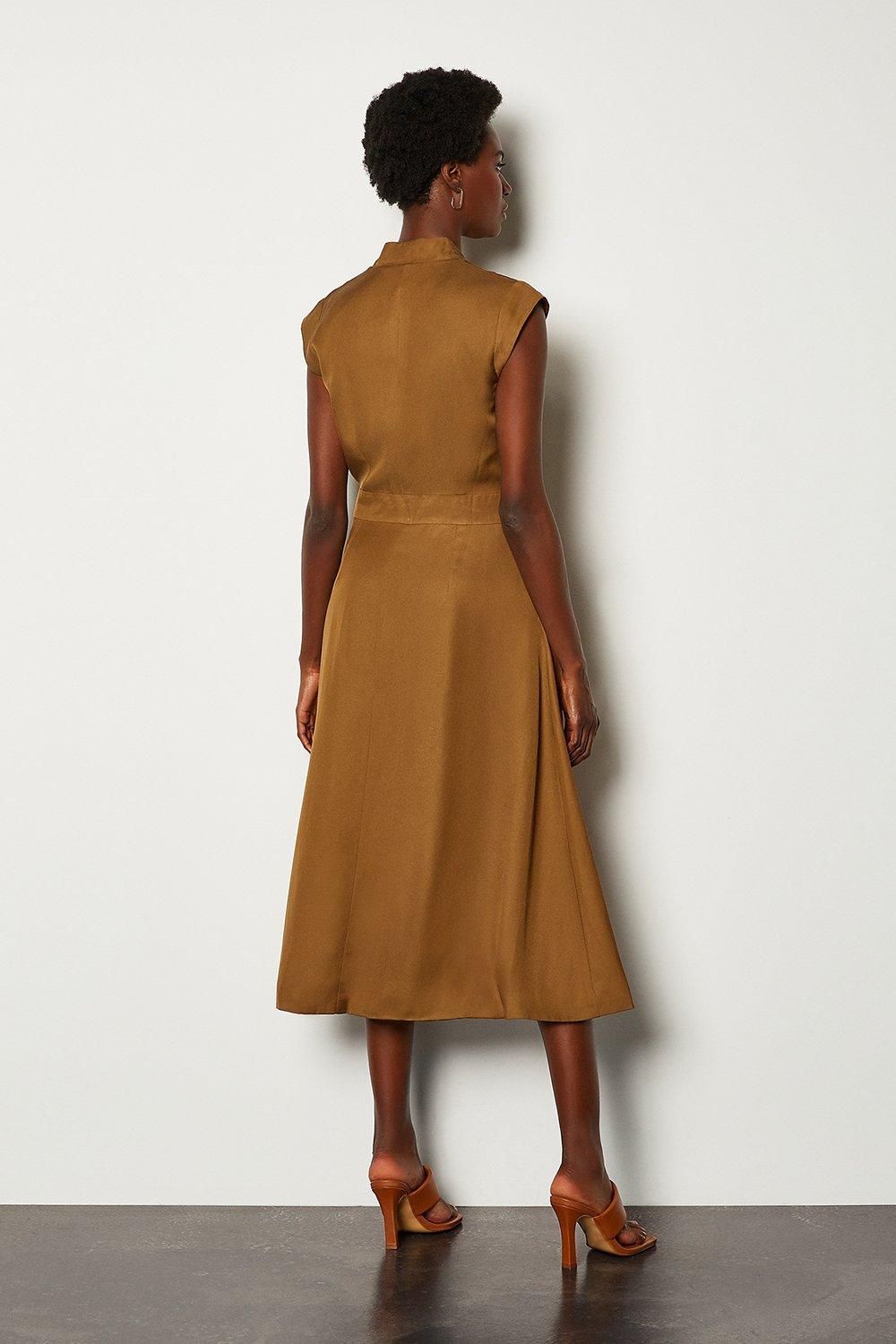 karen millen bianca midi dress