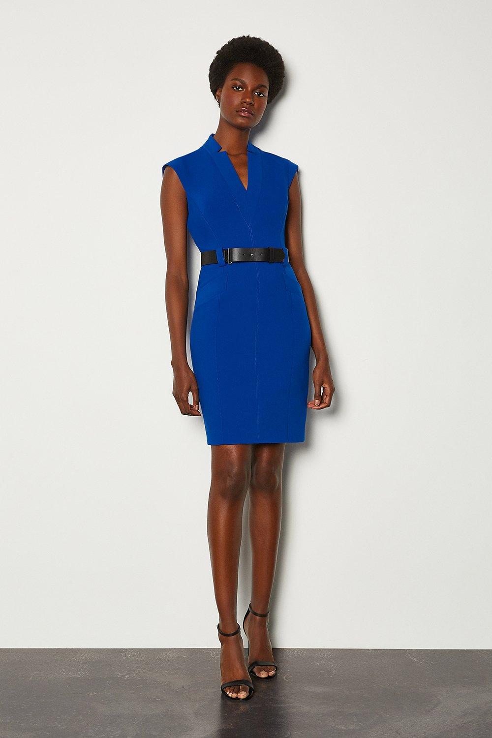 karen millen electric blue dress