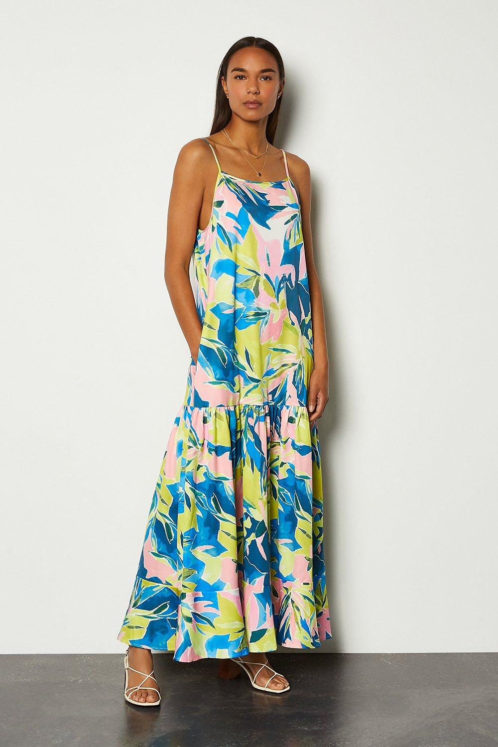 karen millen abstract print dress